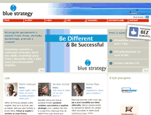 Tablet Screenshot of bluestrategy.cz